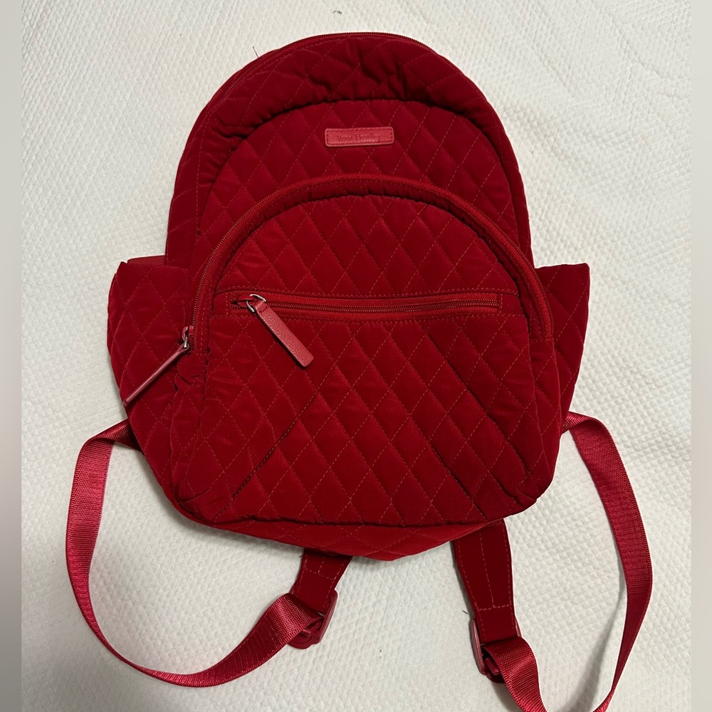 Vera Bradley Small Quilted Backpack - Red